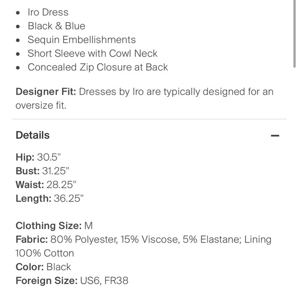 Iro Cowl Neck Mini Dress - Picture 4 of 4